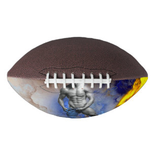 Ballon De Foot le physique d'homme musclé en nuances de gris de S