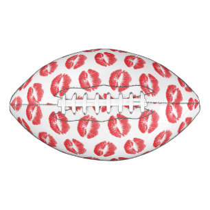 Ballon De Foot Lèvres Rouges, Motif De Lèvres, Rouge Lèvres, Bais
