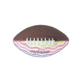 Ballon De Foot Lignes modernes Wavy | Pastel Waves Mini personnal (Devant)