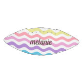 Ballon De Foot Lignes modernes Wavy | Pastel Waves Mini personnal (Panneau)