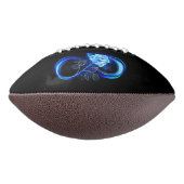 Ballon De Foot L'infini lumineux avec une rose bleue (Tourné à 90°)