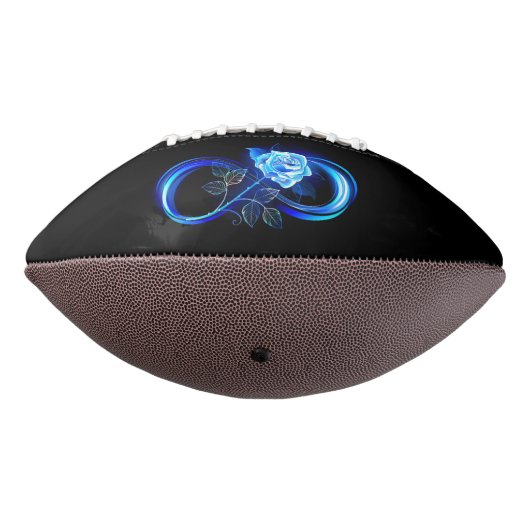 Ballon De Foot L'infini lumineux avec une rose bleue (Tourné à 270°)