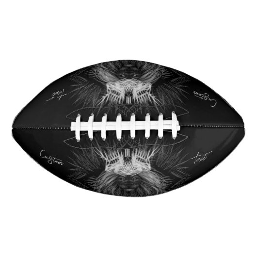 Ballon De Foot Lion avec monogramme de couronne (Devant)