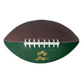 Ballon De Foot logo commercial vert émeraude (Devant)