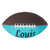 Ballon De Foot Logo du nom bleu Louis, (Devant)
