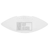 Ballon De Foot Logo Moderne Grey Initiales & Nom (Panneau)