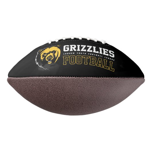 Ballon De Foot LYFL 03 | Logo des grizzlis blancs (Tourné à 270°)