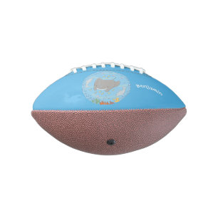 Ballon De Foot Manta ray mignon et illustration de dessin animé d