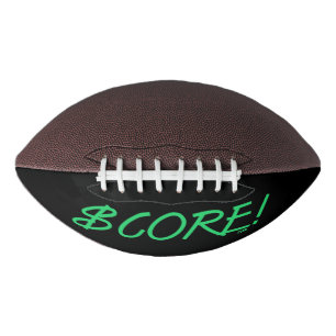 Ballon De Foot Marquer un signe dollar vert et noir de football