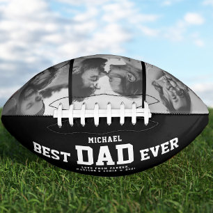 Ballon De Foot MEILLEUR DAD JAMAIS Cool moderne noir et blanc