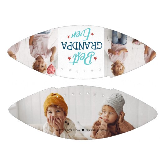 Ballon De Foot Meilleur Grand-Père | Collage de photos lettres à (Panneaux)