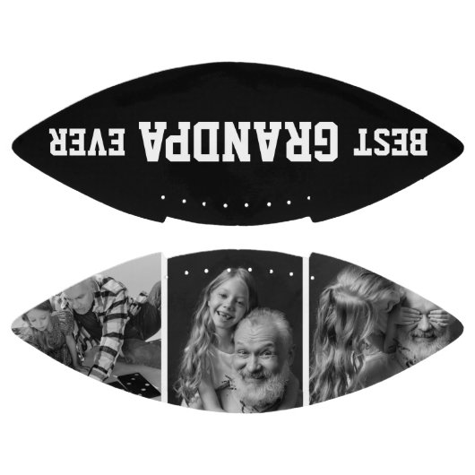 Ballon De Foot Meilleur Grand-Père Jamais Photo Grand-Enfants Noë (Panneaux)