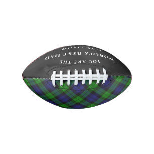 Ballon De Foot Meilleur Papa Black Watch Tartan Plaid