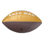 Ballon De Foot Meilleur papa Cuir Père's Day 3 Photo Collage (Tourné à 270°)