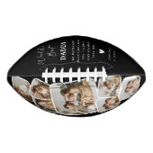 Ballon De Foot Meilleur papa du monde avec une grille photo multi (Devant)