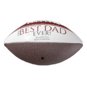 Ballon De Foot Meilleur papa Jamais Rouge moderne Père`Jour Photo (Tourné à 270°)