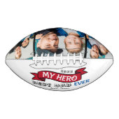 Ballon De Foot Meilleur Papa Jamais Topographie Bannière Rouge Ph (Devant)