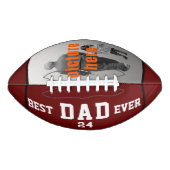 Ballon De Foot Meilleur papa Jamais Typographie Blanche Photo Lig (Devant)