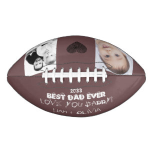 Ballon De Foot Meilleur papa jamais unique amusant Collage photo
