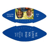 Ballon De Foot Meilleur papa photo bleue (Panneaux)