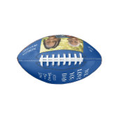 Ballon De Foot Meilleur papa photo bleue (Devant)