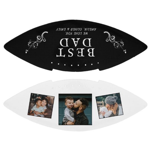 Ballon De Foot Meilleur père Foliage 3 Photo personnalisée Collag (Panneaux)