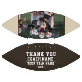 Ballon De Foot Merci Coach Nom de l'équipe Photo noire (Panneaux)