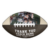 Ballon De Foot Merci Coach Nom de l'équipe Photo noire (Devant)