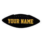 Ballon De Foot Mini BLACK GOLD AND CHARCOAL Personalized Football (Panneau)