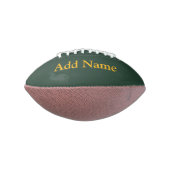 Ballon De Foot Mini-football vert/or personnalisable (Tourné à 90°)