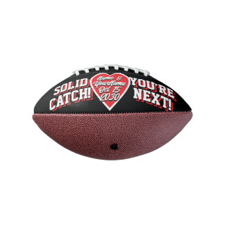 Ballon De Foot MINI - Noir Rouge Blanc - Lancer de jarretière alt
