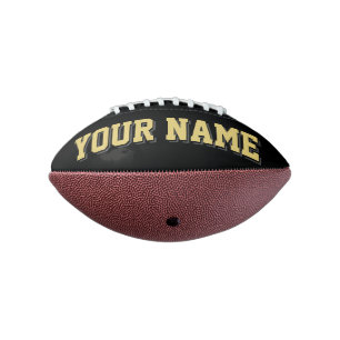 Ballon De Foot Mini NOIR VIEUX CHARBON D'OR Personnalisé Footbal