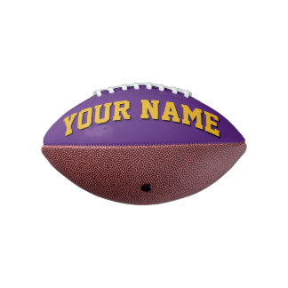 Ballon De Foot Mini PURPLE ET GOLD Football Personnalisé