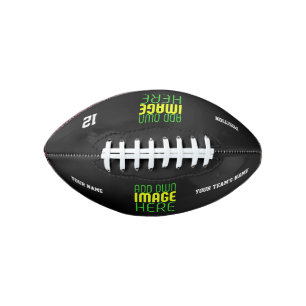 BALLON DE FOOT MODELE DE TEXTE D'IMAGE NOIRE SIMPLE ET MODIFIABLE
