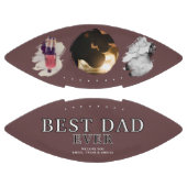 Ballon De Foot Moderne Meilleur papa Jamais Père Jour 3 Photo Col (Panneaux)