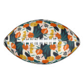 Ballon De Foot Moderne tendance Preppy Chic Apricot et Feuille (Devant)