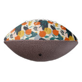 Ballon De Foot Moderne tendance Preppy Chic Apricot et Feuille (Tourné à 270°)