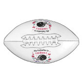 Ballon De Foot Mon Valentin est Football Invitation Carte postale (Devant)