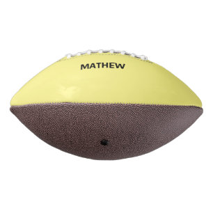 Ballon De Foot monogramme à lettre initiale simple ajoutez votre