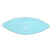 Ballon De Foot Monogramme bleu ciel simple (Panneau)