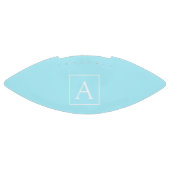 Ballon De Foot Monogramme bleu ciel simple (Panneau)