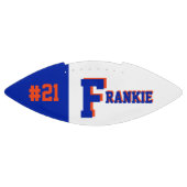 Ballon De Foot Monogramme bleu et orange (Panneau)