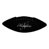 Ballon De Foot Monogramme de nom noir et blanc personnalisé uniqu (Panneau)