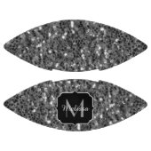 Ballon De Foot Monogramme de parties scintillant brillante gris (Panneaux)