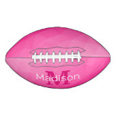 Ballon De Foot Monogramme Motif à maillage géométrique rose chaud (Devant)