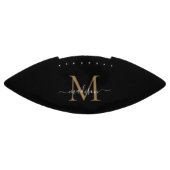 Ballon De Foot Monogramme noir tendance Monogramme féminin (Panneau)