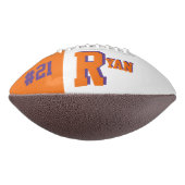 Ballon De Foot Monogramme orange et violet (Tourné à 270°)