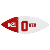 Ballon De Foot Monogramme rouge et blanc (Panneau)