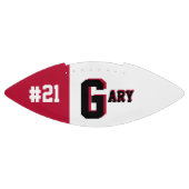 Ballon De Foot Monogramme rouge et noir (Panneau)