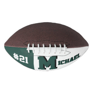 Ballon De Foot Monogramme vert et blanc
